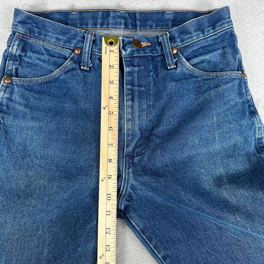 Wrangler Jeans Mens 30x34 Blue Denim 13MWZ Cowboy Western Rodeo Casual - Picture 14 of 16